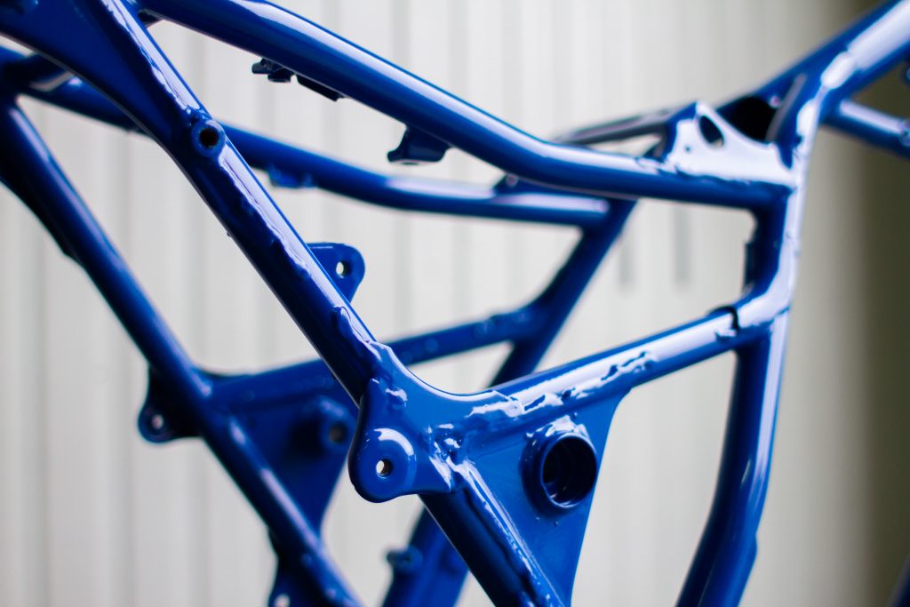 Cadran de vélo bleu brillant
